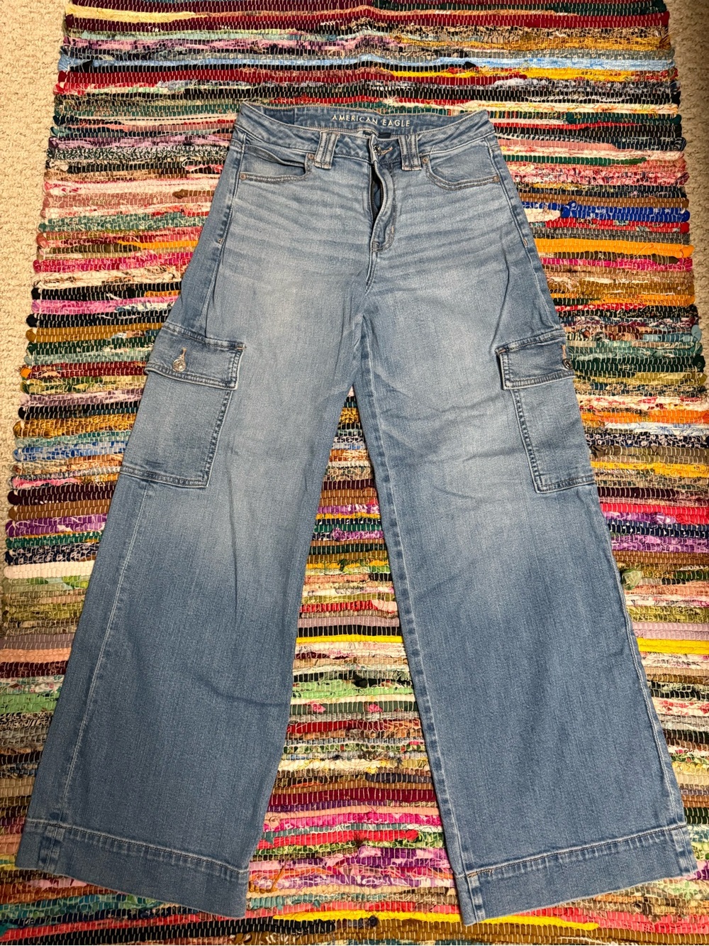 American Eagle women’s baggy wide leg jeans